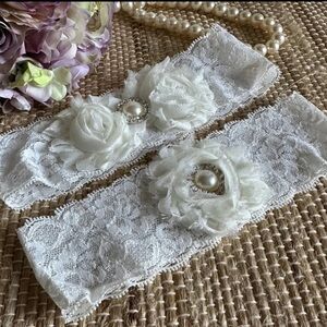 Miss to Mrs Lace Wedding Garters NEW
